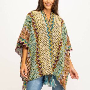 PONCHO ETNICO ARTESANAL